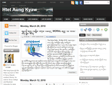 Tablet Screenshot of htetaungkyaw.net